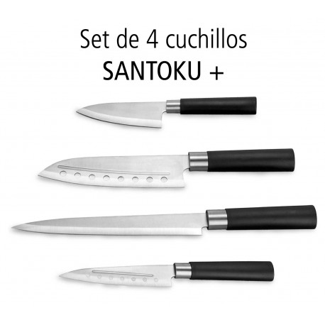 Set de cuchillos ceramicos 4 piezas Santoku.C01002-21CS4P