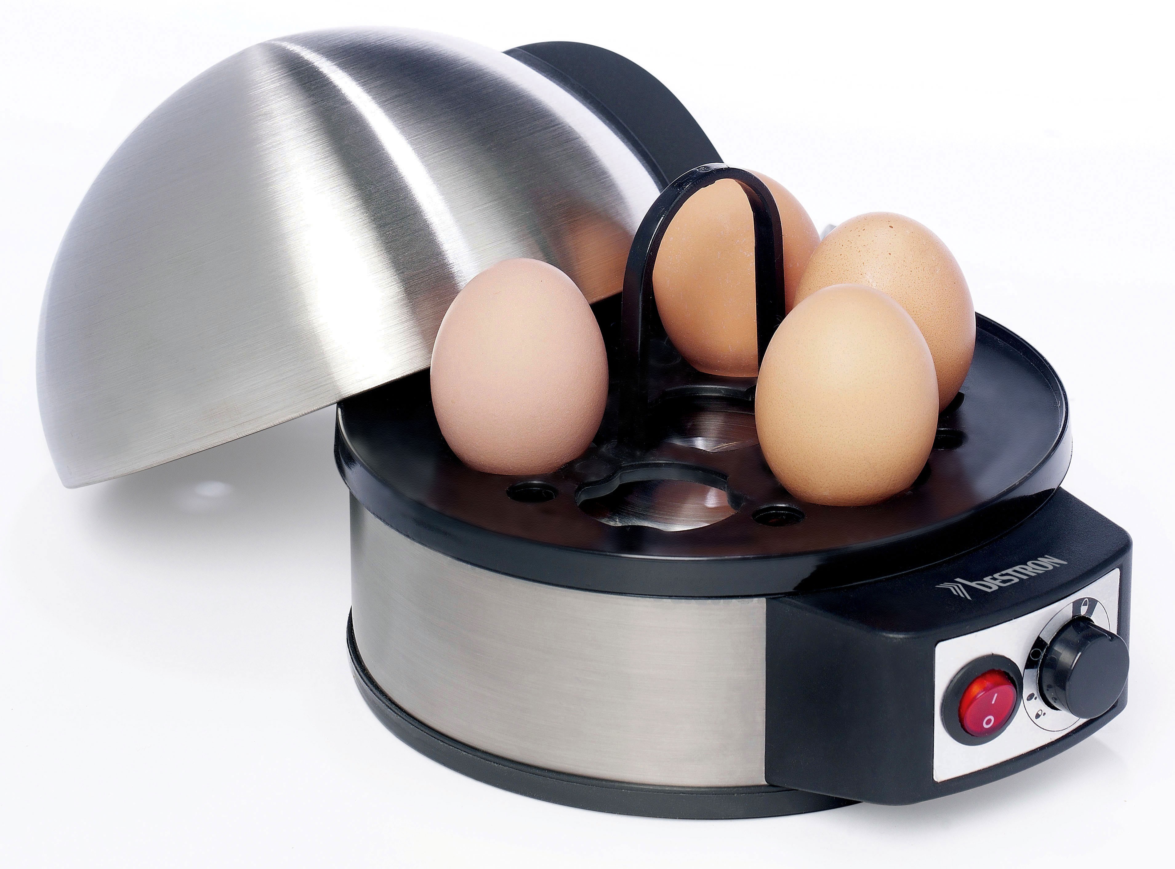 Cuece huevos para 7 unid. acero inox. 400 watios. DJA305 Bestron